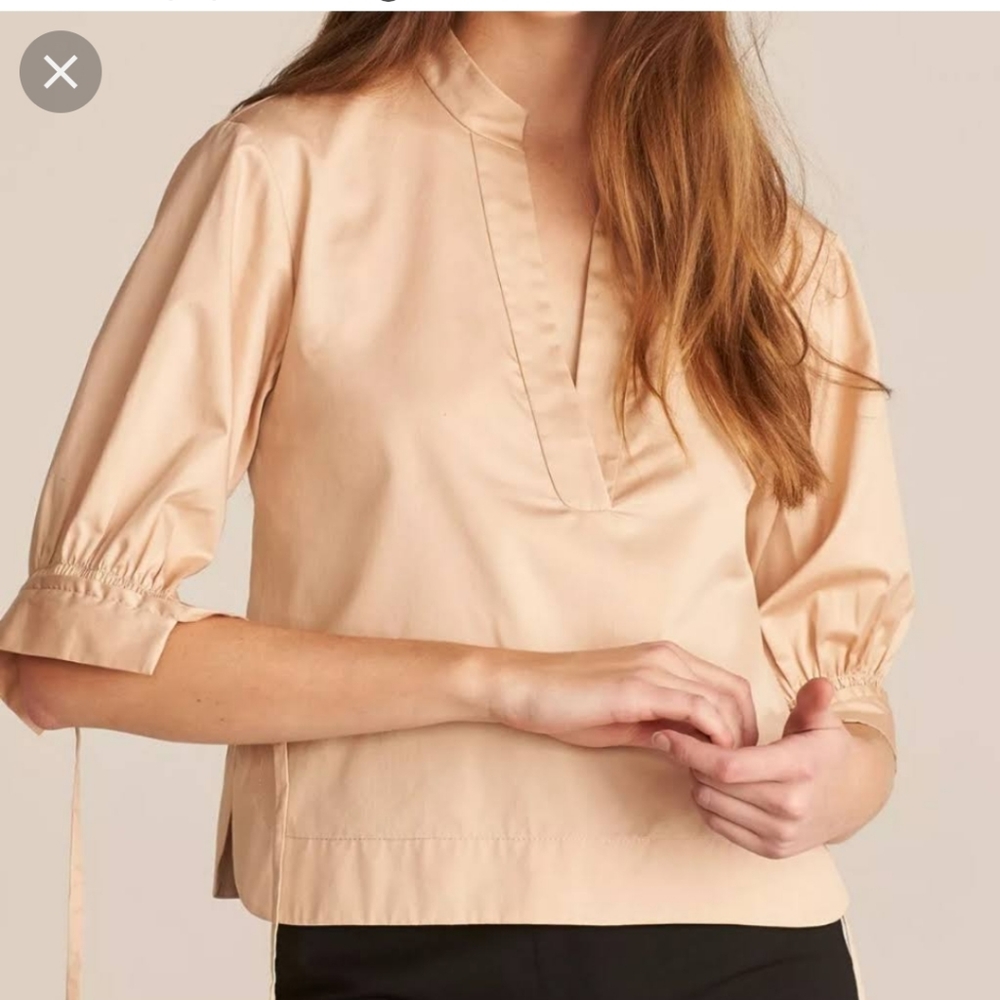 Nwt Rebecca Taylor twill blouse size xs